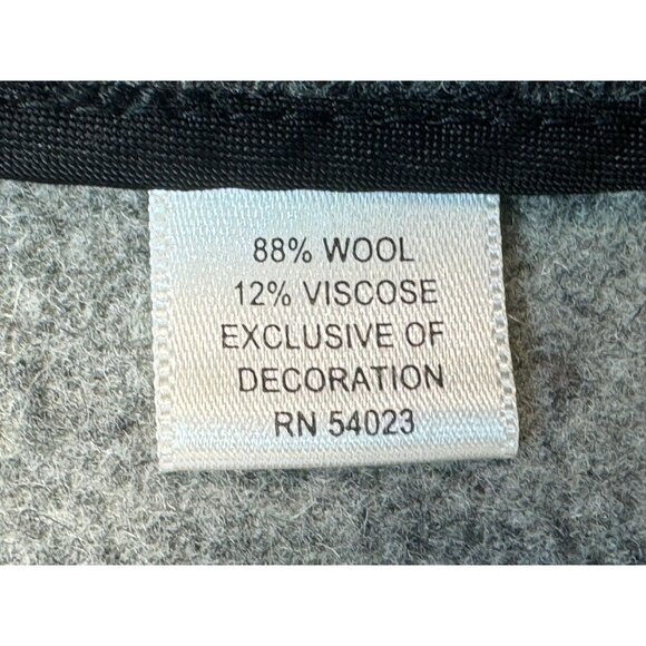 Banana Republic Womens Wool Blend Toggle Coat XS Gray Cross Zipper - Picture 5 of 10